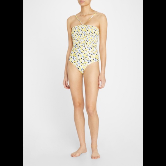 NWT $185 Tanya Taylor Kendra Smocked One Piece in Poppy Fields Print - Small! - Picture 4 of 4